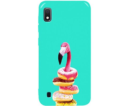 Придбати Чехол-накладка TOTO Pure TPU 2mm Print Case Samsung Galaxy A10 #35 Flamingo Donats Mint, image , характеристики, відгуки