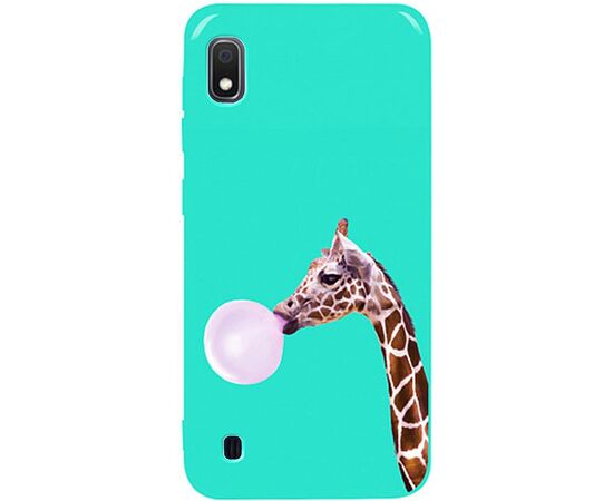 Придбати Чехол-накладка TOTO Pure TPU 2mm Print Case Samsung Galaxy A10 #37 Giraff Gum Mint, image , характеристики, відгуки