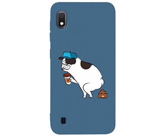 Придбати Чехол-накладка TOTO Matt TPU 2mm Print Case Samsung Galaxy A10 #50 Mops Kak Navy Blue, image , характеристики, відгуки