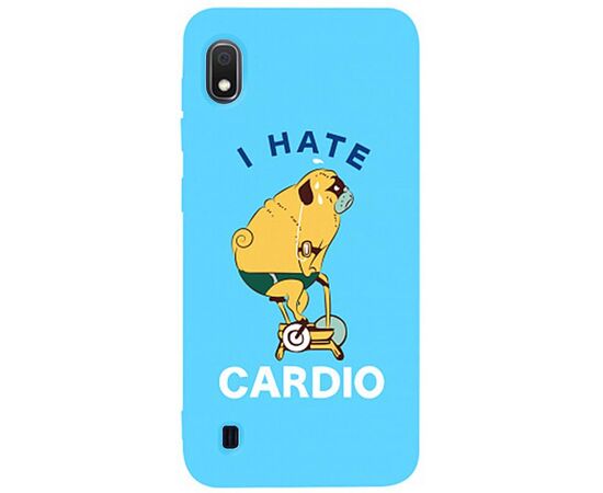 Придбати Чехол-накладка TOTO Matt TPU 2mm Print Case Samsung Galaxy A10 #5 Hate Cardio Sky Blue, image , характеристики, відгуки