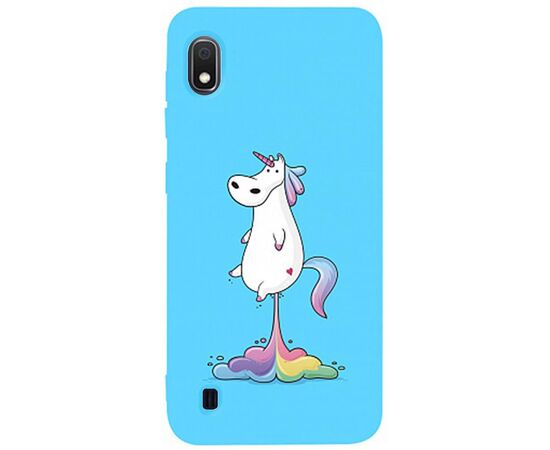 Купить Чехол-накладка TOTO Matt TPU 2mm Print Case Samsung Galaxy A10 #30 Unicorn Puk Sky Blue, фото , характеристики, отзывы