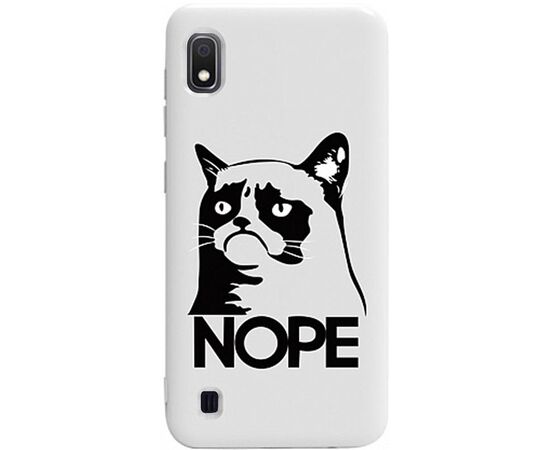 Придбати Чехол-накладка TOTO Pure TPU 2mm Print Case Samsung Galaxy A10 #4 Cat Nope White, image , характеристики, відгуки