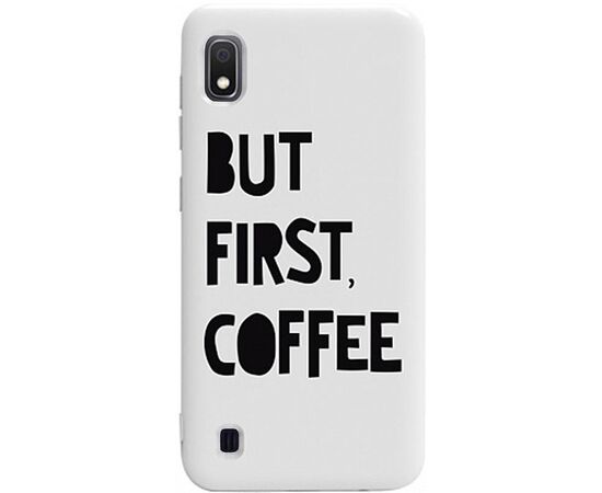 Придбати Чехол-накладка TOTO Pure TPU 2mm Print Case Samsung Galaxy A10 #41 First Coffee White, image , характеристики, відгуки