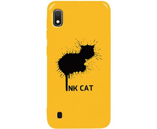 Придбати Чехол-накладка TOTO Pure TPU 2mm Print Case Samsung Galaxy A10 #48 Inkcat Yellow, image , характеристики, відгуки