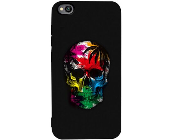 Придбати Чехол-накладка TOTO Matt TPU 2mm Print Case Xiaomi Redmi Go #29 Skull Black, image , характеристики, відгуки