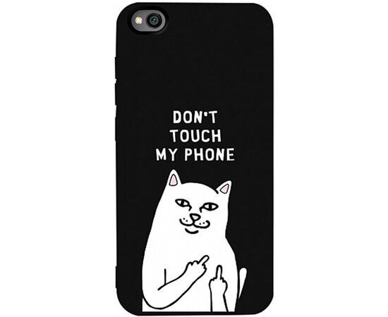 Купить Чехол-накладка TOTO Matt TPU 2mm Print Case Xiaomi Redmi Go #58 Cat Dontouch Black, фото , характеристики, отзывы