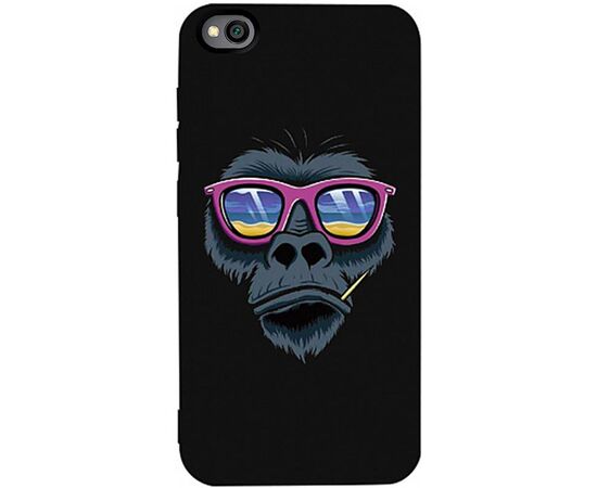 Придбати Чехол-накладка TOTO Matt TPU 2mm Print Case Xiaomi Redmi Go #67 Monkey Glass Black, image , характеристики, відгуки