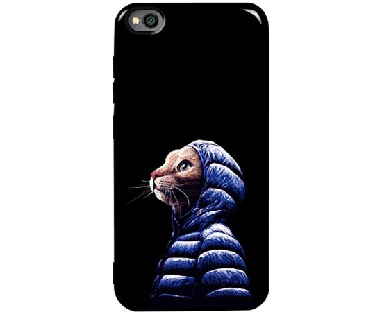 Придбати Чехол-накладка TOTO Pure TPU 2mm Print Case Xiaomi Redmi Go #76 Catcoat Black, image , характеристики, відгуки