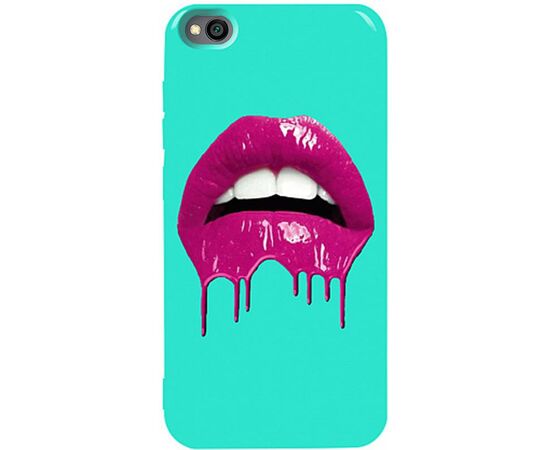 Придбати Чехол-накладка TOTO Pure TPU 2mm Print Case Xiaomi Redmi Go #32 Lips Mint, image , характеристики, відгуки