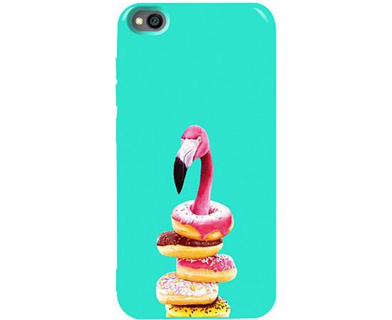 Придбати Чехол-накладка TOTO Pure TPU 2mm Print Case Xiaomi Redmi Go #35 Flamingo Donats Mint, image , характеристики, відгуки