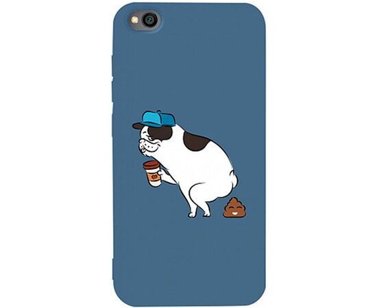 Купить Чехол-накладка TOTO Matt TPU 2mm Print Case Xiaomi Redmi Go #50 Mops Kak Navy Blue, фото , характеристики, отзывы