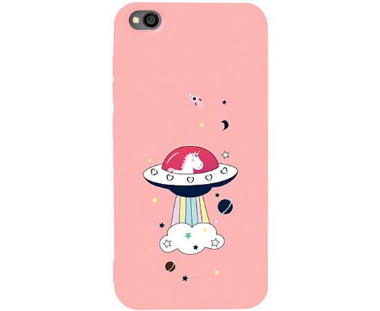 Придбати Чехол-накладка TOTO Matt TPU 2mm Print Case Xiaomi Redmi Go #17 Ufo Pink, image , характеристики, відгуки