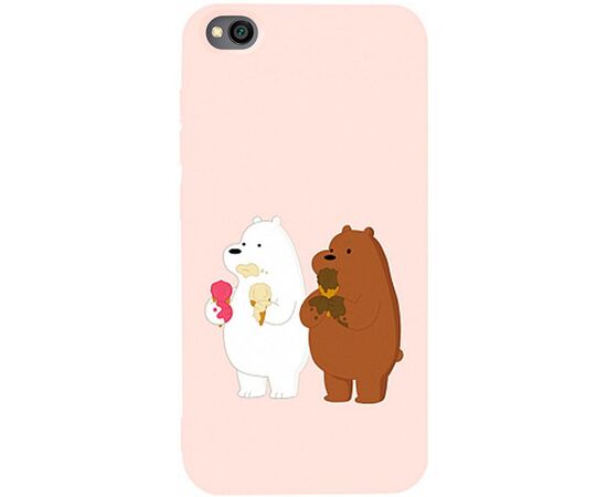 Придбати Чехол-накладка TOTO Matt TPU 2mm Print Case Xiaomi Redmi Go #66 Bear Icecreame Sand pink, image , характеристики, відгуки