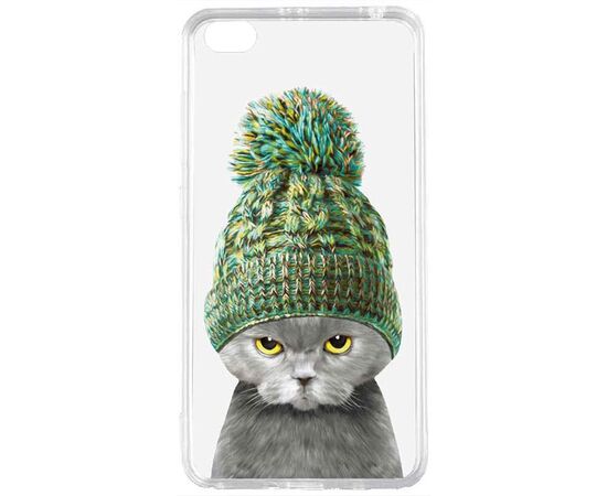 Придбати Чехол-накладка TOTO Acrylic+TPU Print Case Xiaomi Redmi Go #7 Cat In Hat Transparent, image , характеристики, відгуки