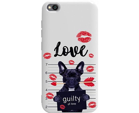 Купить Чехол-накладка TOTO Pure TPU 2mm Print Case Xiaomi Redmi Go #39 Dog Kiss White, фото , характеристики, отзывы