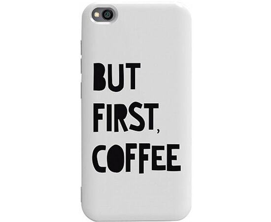 Придбати Чехол-накладка TOTO Pure TPU 2mm Print Case Xiaomi Redmi Go #41 First Coffee White, image , характеристики, відгуки