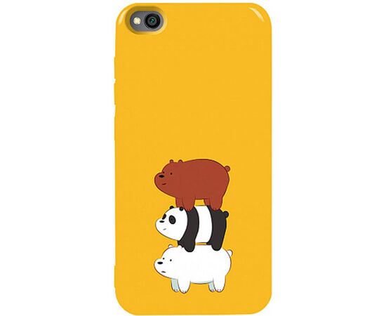 Придбати Чехол-накладка TOTO Pure TPU 2mm Print Case Xiaomi Redmi Go #13 Bears Yellow, image , характеристики, відгуки