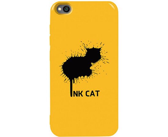 Придбати Чехол-накладка TOTO Pure TPU 2mm Print Case Xiaomi Redmi Go #48 Inkcat Yellow, image , характеристики, відгуки