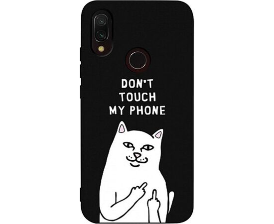 Придбати Чехол-накладка TOTO Matt TPU 2mm Print Case Xiaomi Redmi 7 #58 Cat Dontouch Black, image , характеристики, відгуки