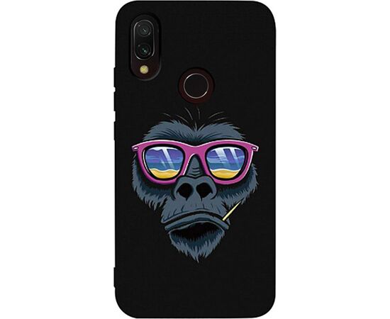 Купить Чехол-накладка TOTO Matt TPU 2mm Print Case Xiaomi Redmi 7 #67 Monkey Glass Black, фото , характеристики, отзывы