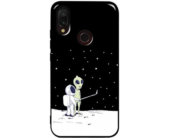 Придбати Чехол-накладка TOTO Pure TPU 2mm Print Case Xiaomi Redmi 7 #40 Ufo Moon Black, image , характеристики, відгуки