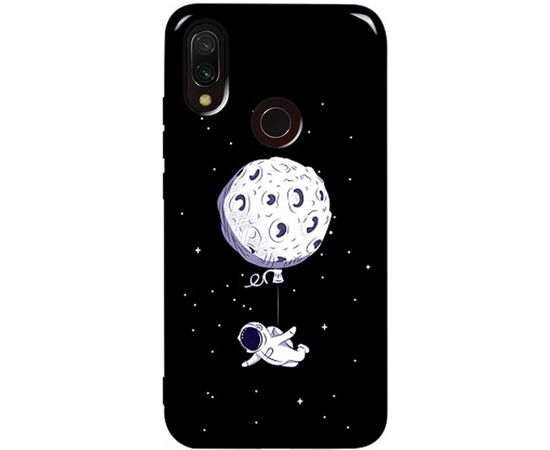 Придбати Чехол-накладка TOTO Pure TPU 2mm Print Case Xiaomi Redmi 7 #47 Space Moon Black, image , характеристики, відгуки