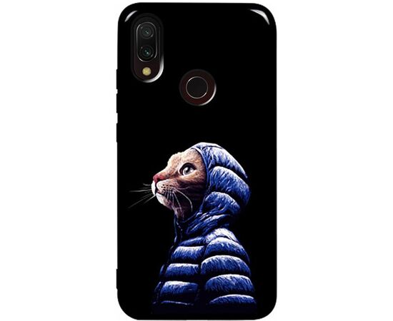 Придбати Чехол-накладка TOTO Pure TPU 2mm Print Case Xiaomi Redmi 7 #76 Catcoat Black, image , характеристики, відгуки