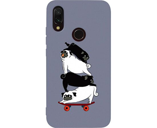 Придбати Чехол-накладка TOTO Matt TPU 2mm Print Case Xiaomi Redmi 7 #51 Mops Skate Lavander Grey, image , характеристики, відгуки