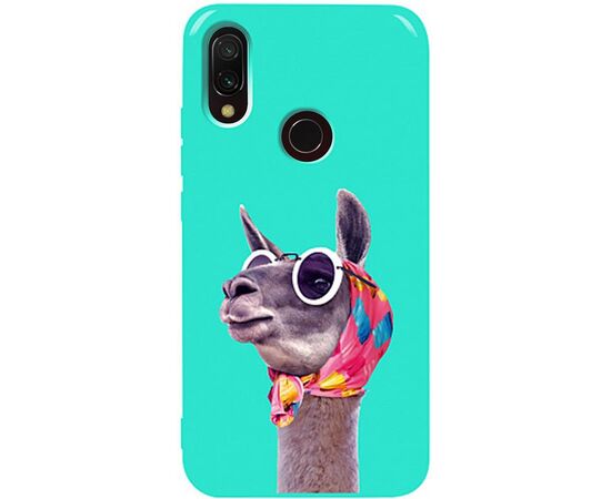 Придбати Чехол-накладка TOTO Pure TPU 2mm Print Case Xiaomi Redmi 7 #8 Lama Glasses Mint, image , характеристики, відгуки