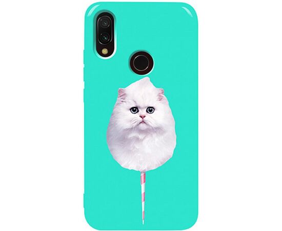 Купить Чехол-накладка TOTO Pure TPU 2mm Print Case Xiaomi Redmi 7 #9 Cat Candy Mint, фото , характеристики, отзывы