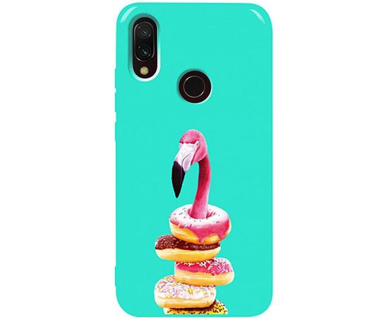 Придбати Чехол-накладка TOTO Pure TPU 2mm Print Case Xiaomi Redmi 7 #35 Flamingo Donats Mint, image , характеристики, відгуки