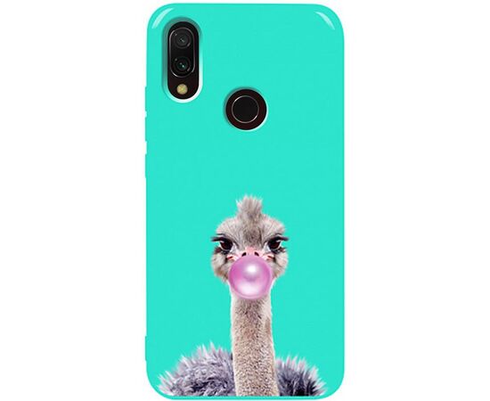 Купить Чехол-накладка TOTO Pure TPU 2mm Print Case Xiaomi Redmi 7 #38 Ostrich Gum Mint, фото , характеристики, отзывы