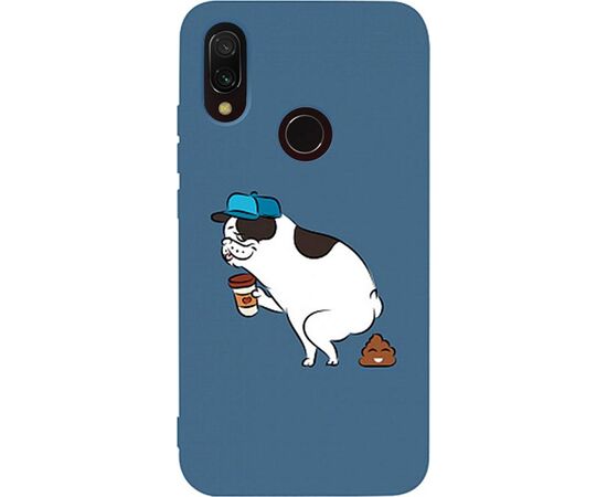 Купить Чехол-накладка TOTO Matt TPU 2mm Print Case Xiaomi Redmi 7 #50 Mops Kak Navy Blue, фото , характеристики, отзывы