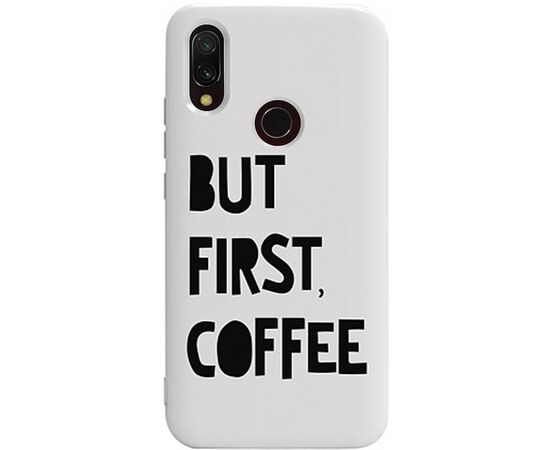 Придбати Чехол-накладка TOTO Pure TPU 2mm Print Case Xiaomi Redmi 7 #41 First Coffee White, image , характеристики, відгуки