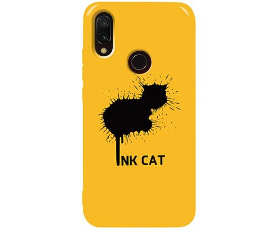 Купить Чехол-накладка TOTO Pure TPU 2mm Print Case Xiaomi Redmi 7 #48 Inkcat Yellow, фото , характеристики, отзывы