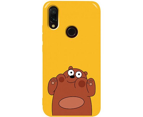 Купить Чехол-накладка TOTO Pure TPU 2mm Print Case Xiaomi Redmi 7 #56 Bear Ups Yellow, фото , характеристики, отзывы