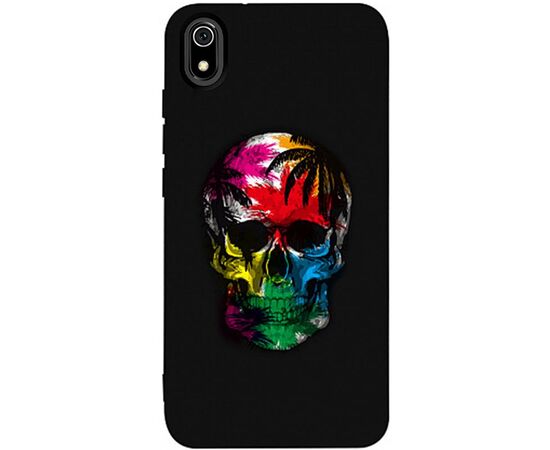 Придбати Чехол-накладка TOTO Matt TPU 2mm Print Case Xiaomi Redmi 7A #29 Skull Black, image , характеристики, відгуки