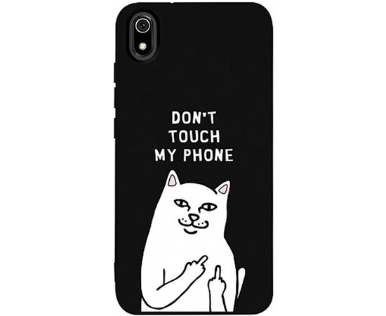 Придбати Чехол-накладка TOTO Matt TPU 2mm Print Case Xiaomi Redmi 7A #58 Cat Dontouch Black, image , характеристики, відгуки