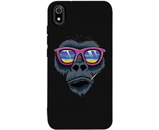 Придбати Чехол-накладка TOTO Matt TPU 2mm Print Case Xiaomi Redmi 7A #67 Monkey Glass Black, image , характеристики, відгуки