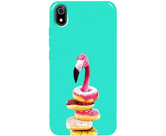 Придбати Чехол-накладка TOTO Pure TPU 2mm Print Case Xiaomi Redmi 7A #35 Flamingo Donats Mint, image , характеристики, відгуки