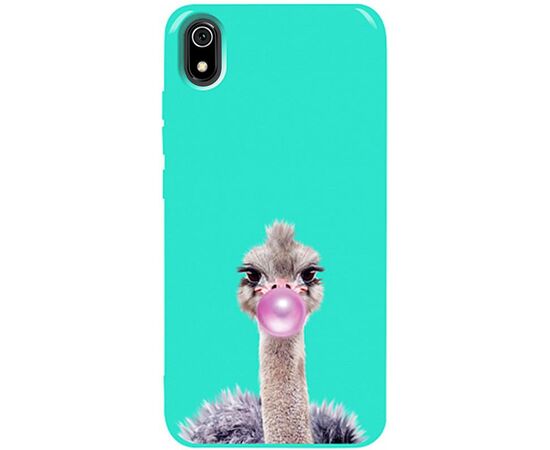 Придбати Чехол-накладка TOTO Pure TPU 2mm Print Case Xiaomi Redmi 7A #38 Ostrich Gum Mint, image , характеристики, відгуки