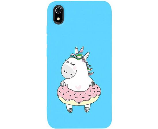 Купить Чехол-накладка TOTO Matt TPU 2mm Print Case Xiaomi Redmi 7A #3 Unicorn Donut Sky Blue, фото , характеристики, отзывы