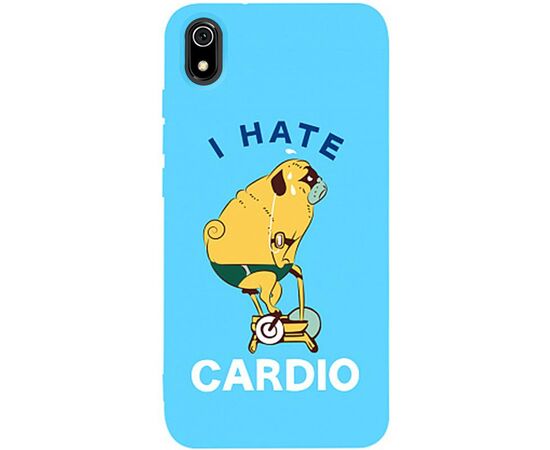 Придбати Чехол-накладка TOTO Matt TPU 2mm Print Case Xiaomi Redmi 7A #5 Hate Cardio Sky Blue, image , характеристики, відгуки