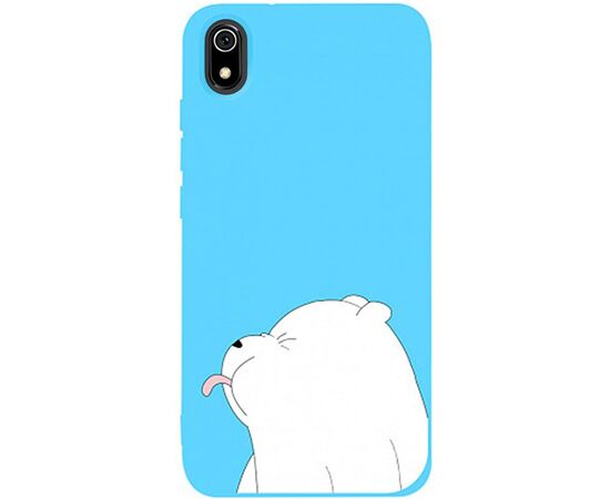 Придбати Чехол-накладка TOTO Matt TPU 2mm Print Case Xiaomi Redmi 7A #57 Bear Tongue Sky Blue, image , характеристики, відгуки