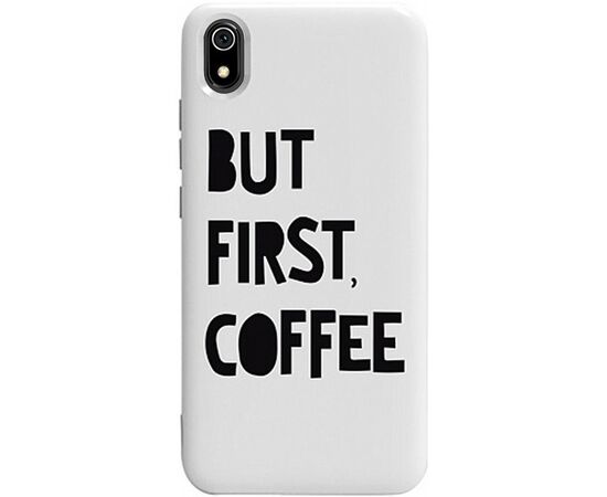 Придбати Чехол-накладка TOTO Pure TPU 2mm Print Case Xiaomi Redmi 7A #41 First Coffee White, image , характеристики, відгуки