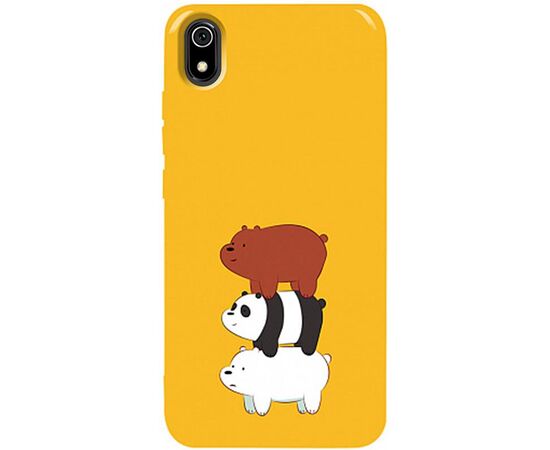 Придбати Чехол-накладка TOTO Pure TPU 2mm Print Case Xiaomi Redmi 7A #13 Bears Yellow, image , характеристики, відгуки