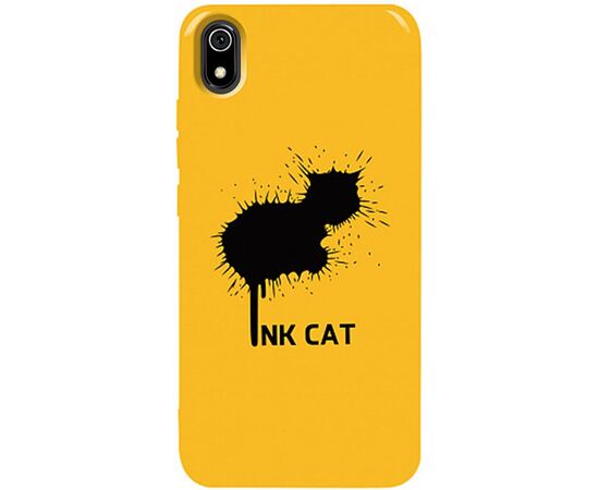 Придбати Чехол-накладка TOTO Pure TPU 2mm Print Case Xiaomi Redmi 7A #48 Inkcat Yellow, image , характеристики, відгуки