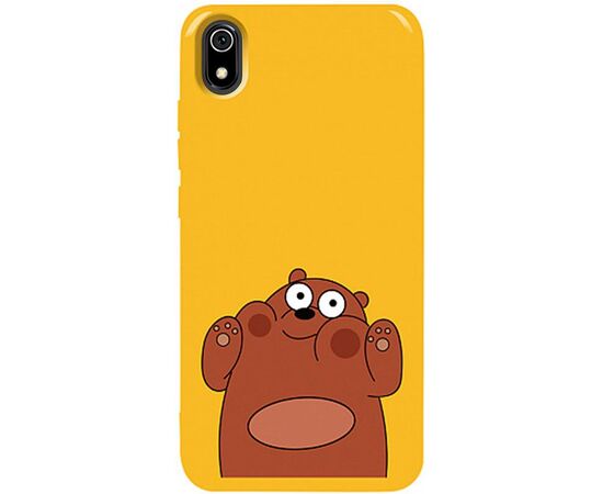 Придбати Чехол-накладка TOTO Pure TPU 2mm Print Case Xiaomi Redmi 7A #56 Bear Ups Yellow, image , характеристики, відгуки