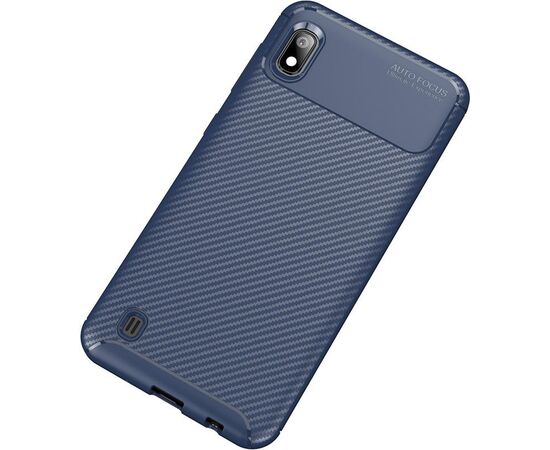 Придбати Чехол-накладка TOTO TPU Carbon Fiber 1,5mm Case Samsung Galaxy A10 Dark Blue, image , зображення 2, характеристики, відгуки