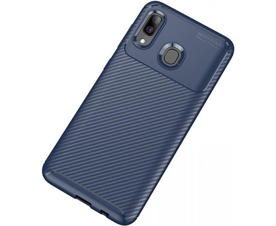 Купить Чехол-накладка TOTO TPU Carbon Fiber 1,5mm Case Samsung Galaxy A20/A30 Dark Blue, фото , изображение 2, характеристики, отзывы